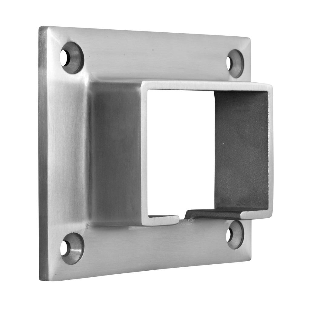 Wall flange for cap rail, Easy Glass, MOD 6545, 304
