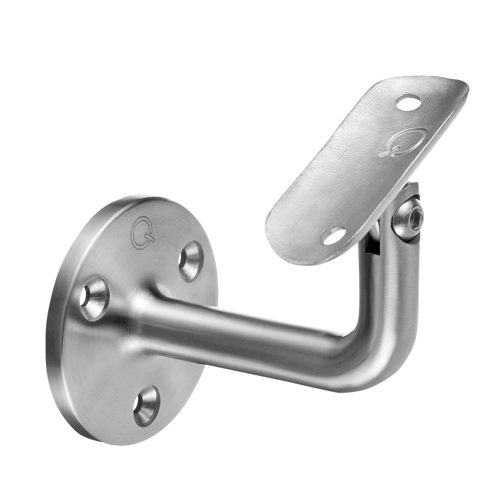 Adjustable handrail bracket for wall, Q-line, MOD 0102, 316