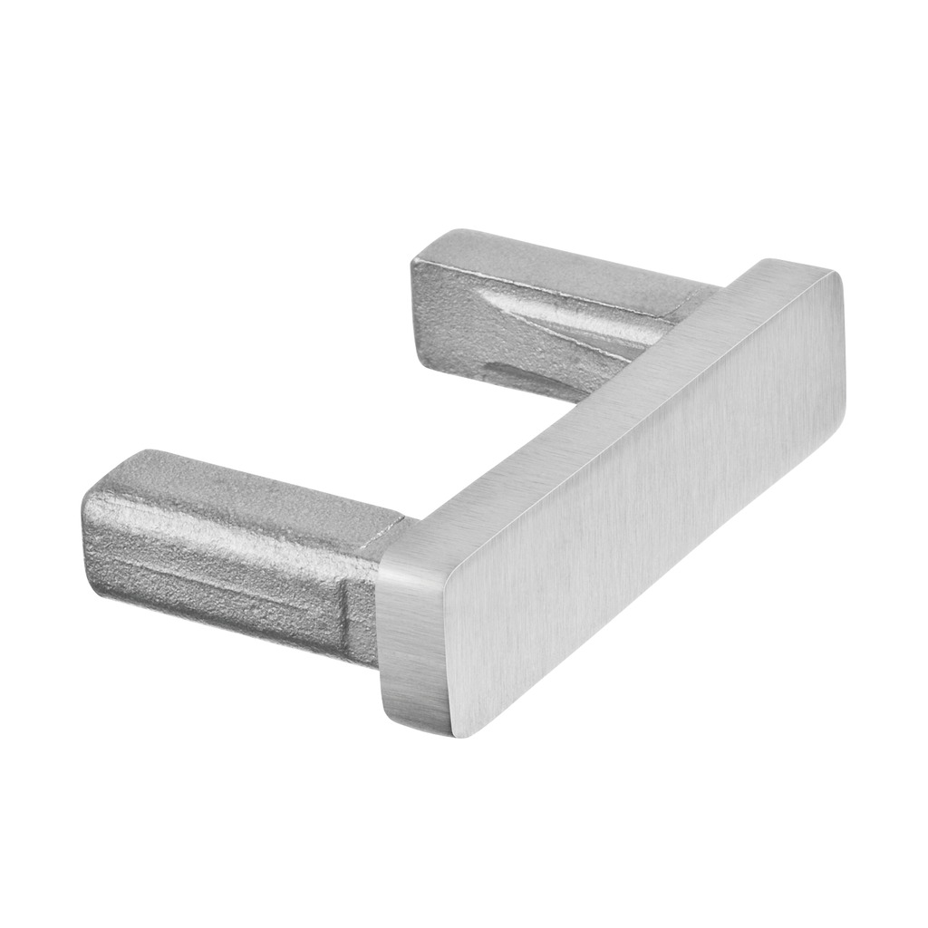 Flat end cap for tube, 40x10 mm, Square Line, MOD 4732, 316