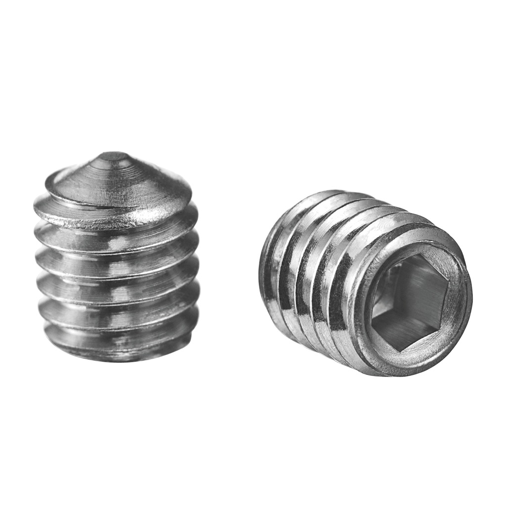 Grub screw with internal hexagon, pointed, QS-93, A4-70