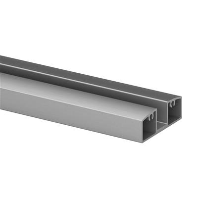 Glass rail, bottom, 55x25 mm, Easy Alu, MOD 5952, alu